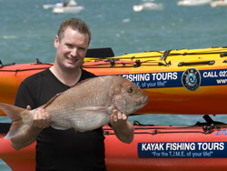 Kayak Fishing Tours in Auckland, New Zealand with TIME Unlimited